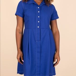 Tuesday Bassen Diner Dress Blue 3X